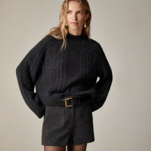 J.Crew Cable-knit Rollneck™ sweater in Supersoft yarn